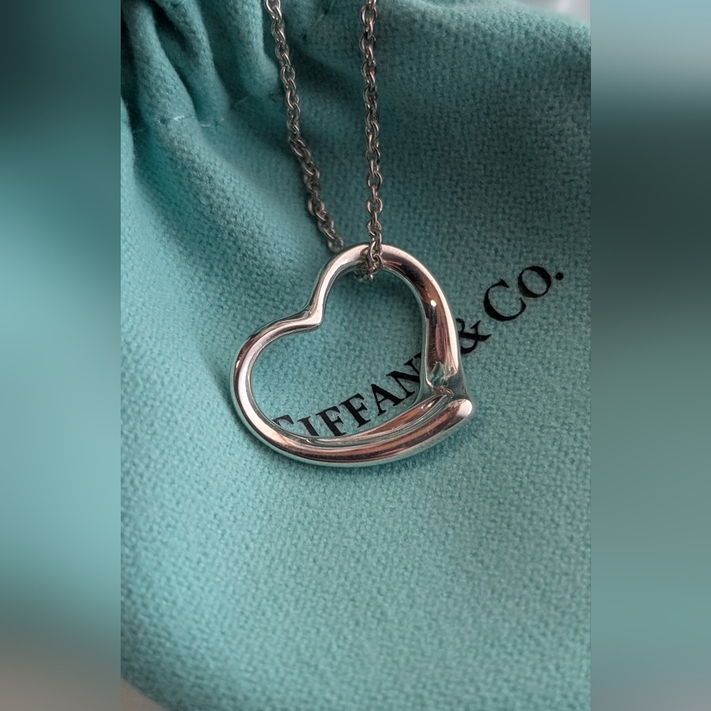 Tiffany and co Open Heart Large pendant‎ necklace - Picture 3 of 6
